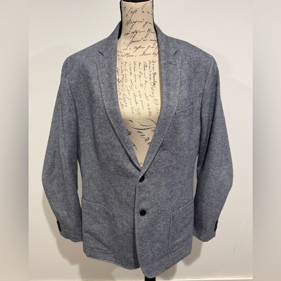 Banana Republic Men’s 46L Light Blue 100% Cotton Tailored Fit Blazer - Picture 1 of 8